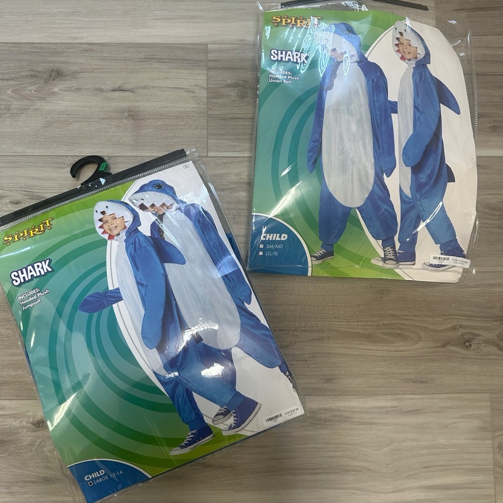 Spirit Halloween Shark Jumpsuit Costume of 2